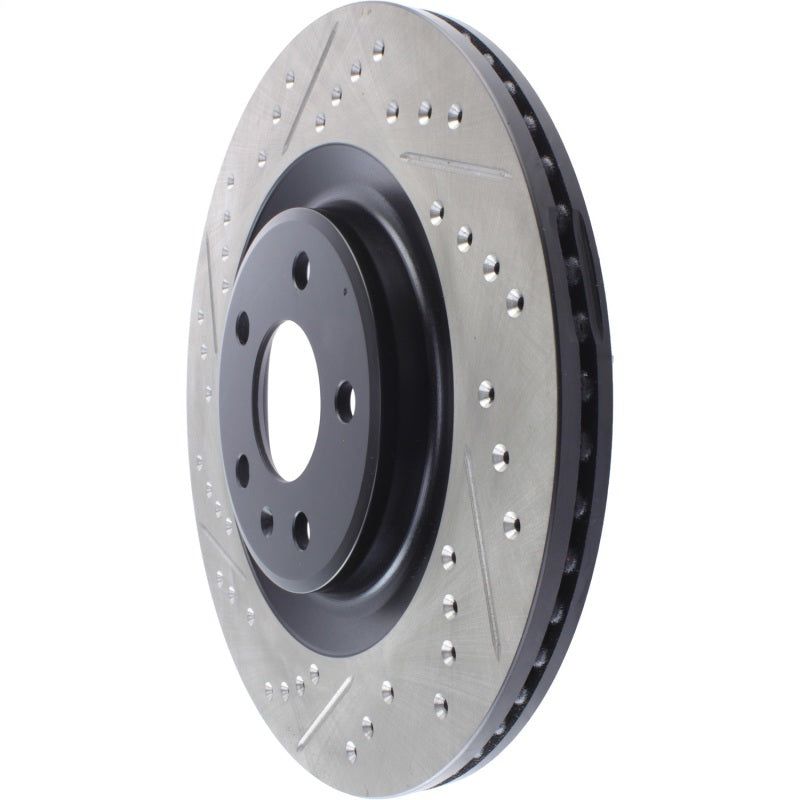 StopTech Slotted & Drilled Sport Brake Rotor-Brake Rotors - Slot & Drilled-Stoptech-STO127.33137R-SMINKpower Performance Parts