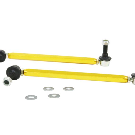 Whiteline 18-19 Kia Stinger Front Sway Bar Link Assembly Heavy Duty Adjustable Steel Ball-Sway Bar Endlinks-Whiteline-WHLKLC180-295-SMINKpower Performance Parts