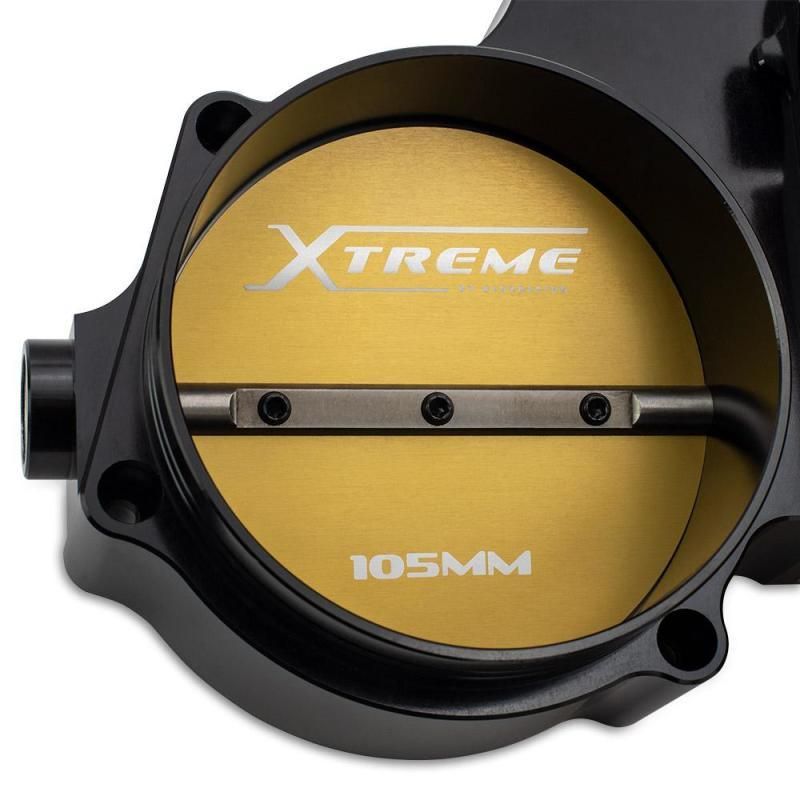 BLOX Racing 2015+ Dodge Hellcat / Jeep Trackhawk 6.2L 105mm Electronic Billet Throttle Body - Black-tuningsupply.com