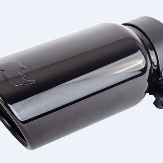 Go Rhino Exhaust Tip - Black Chrome - ID 2 3/4in x L 10in x OD 4in-tuningsupply.com