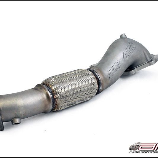 AMS Performance 08-15 Mitsubishi EVO X Widemouth Downpipe w/Turbo Outlet Pipe-tuningsupply.com