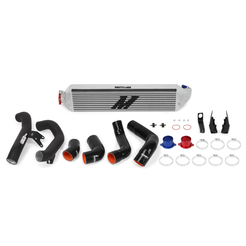 Mishimoto 2016+ Honda Civic 1.5T / 2017+ Honda Civic Si Silver Intercooler Kit w/Black Pipes-tuningsupply.com