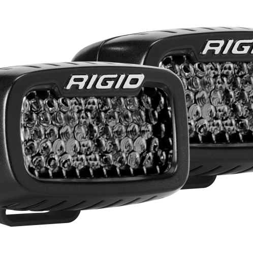 Rigid Industries SR-M Series PRO Midnight Edition - Spot - Diffused - Pair - SMINKpower Performance Parts RIG902513BLK Rigid Industries