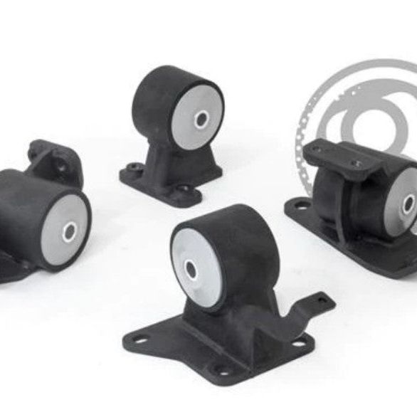 Innovative 90-99 Toyota MR2 5S/3S Black Steel Mounts 60A Bushings-tuningsupply.com