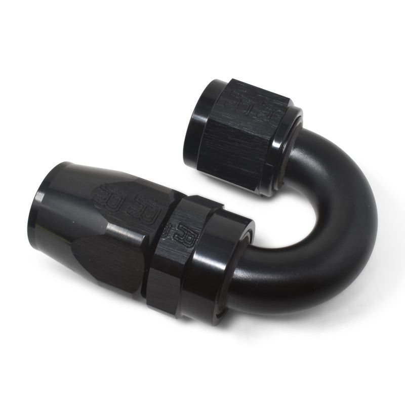 Russell Performance -8 AN Black 180 Degree Full Flow Swivel Hose End - SMINKpower Performance Parts RUS613515 Russell