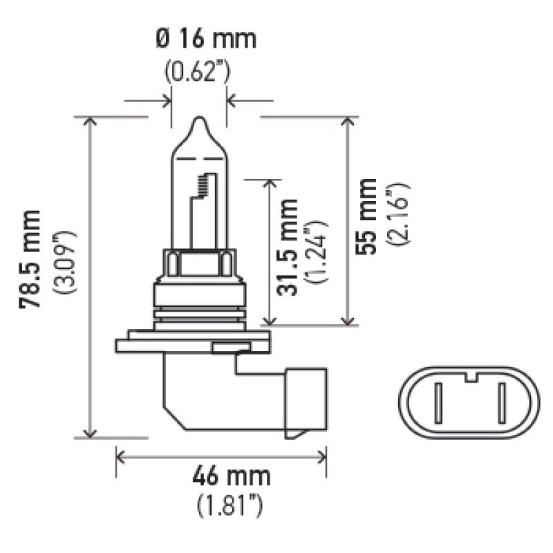 Hella HB3 9005 12V 100W Xenon White XB Bulb (Pair)-tuningsupply.com