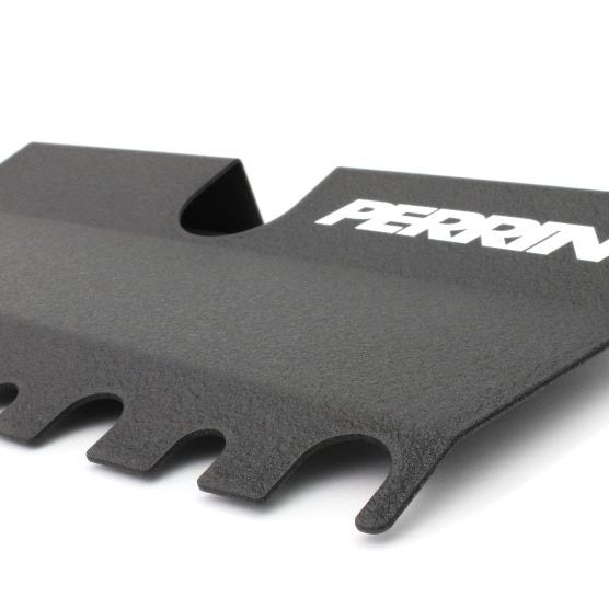 Perrin 15-21 WRX/STI Radiator Shroud (With OEM Intake Scoop) - Black - SMINKpower Performance Parts PERPSP-ENG-512-4BK Perrin Performance