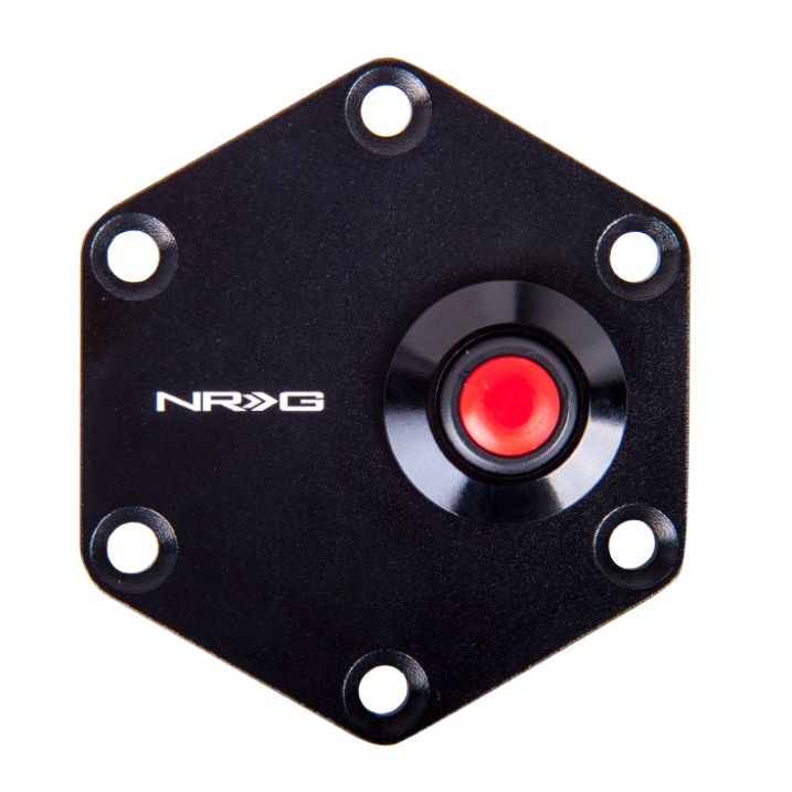 NRG Hexagnal Steering Wheel Ring w/Horn Button - Black-Steering Wheels-NRG-NRGSTR-600BK-SMINKpower Performance Parts