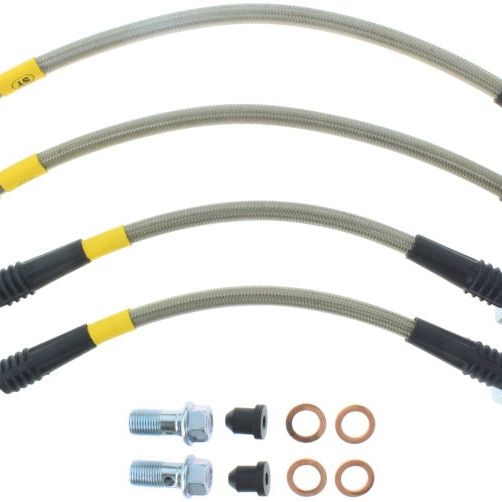 StopTech 04-06 Pontiac GTO Stainless Steel Rear Brake Lines-Brake Line Kits-Stoptech-STO950.62504-SMINKpower Performance Parts