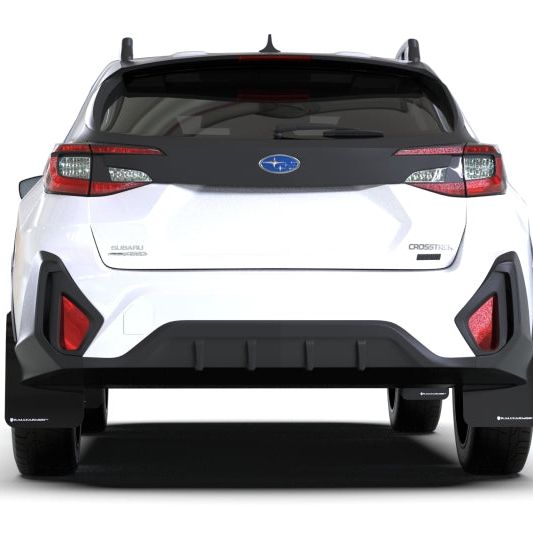 Rally Armor 2024 Subaru Crosstrek Black UR Mud Flap Grey Logo - SMINKpower Performance Parts RALMF106-UR-BLK-GRY Rally Armor