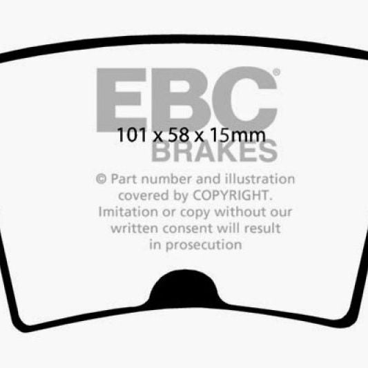 EBC 05-10 Chrysler 300C 5.7 Yellowstuff Rear Brake Pads-tuningsupply.com