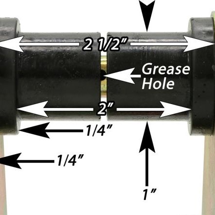 RockJock 76-86 CJ HD Leaf Spring Shackles Front w/ Urethane Bushings HD Greasable Bolts Pair-Leaf Springs & Accessories-RockJock-ROKCE-9035A-SMINKpower Performance Parts