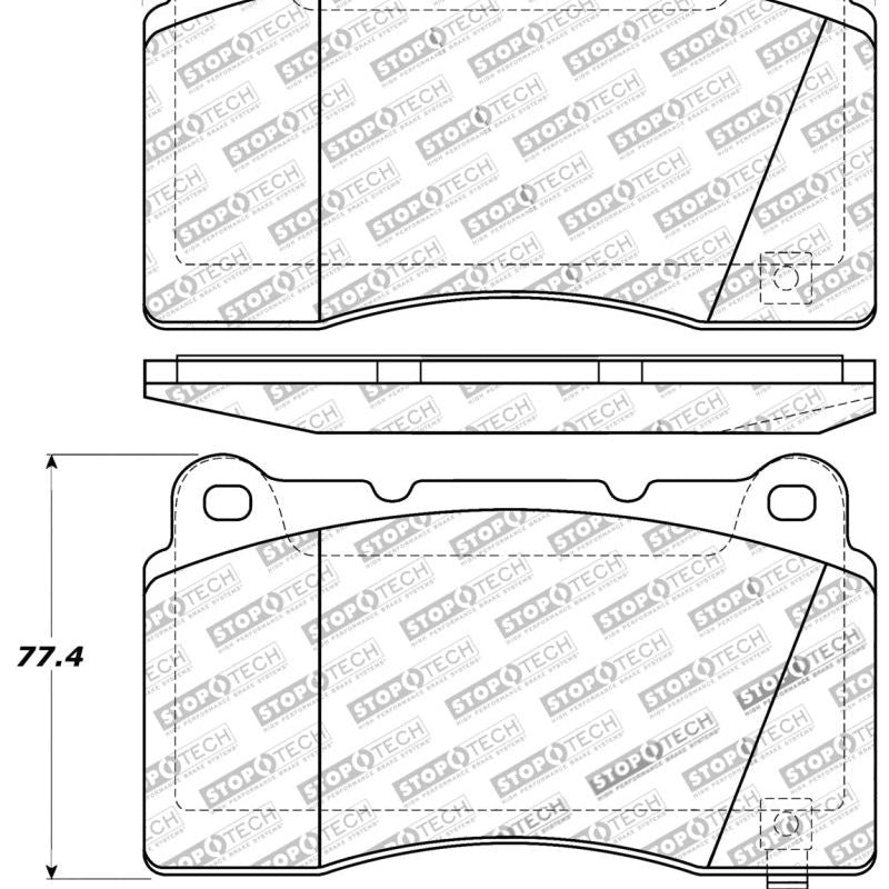 StopTech Performance 04-07 STi / 03-06 Evo / 08-10 Evo / 10+ Camaro Front Brake Pads-Brake Pads - Performance-Stoptech-STO309.10010-SMINKpower Performance Parts