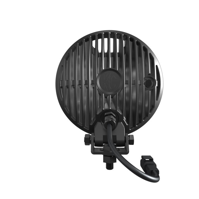 KC HiLiTES SlimLite 6in. LED Light 50w Spot Beam (Single) - Black-tuningsupply.com