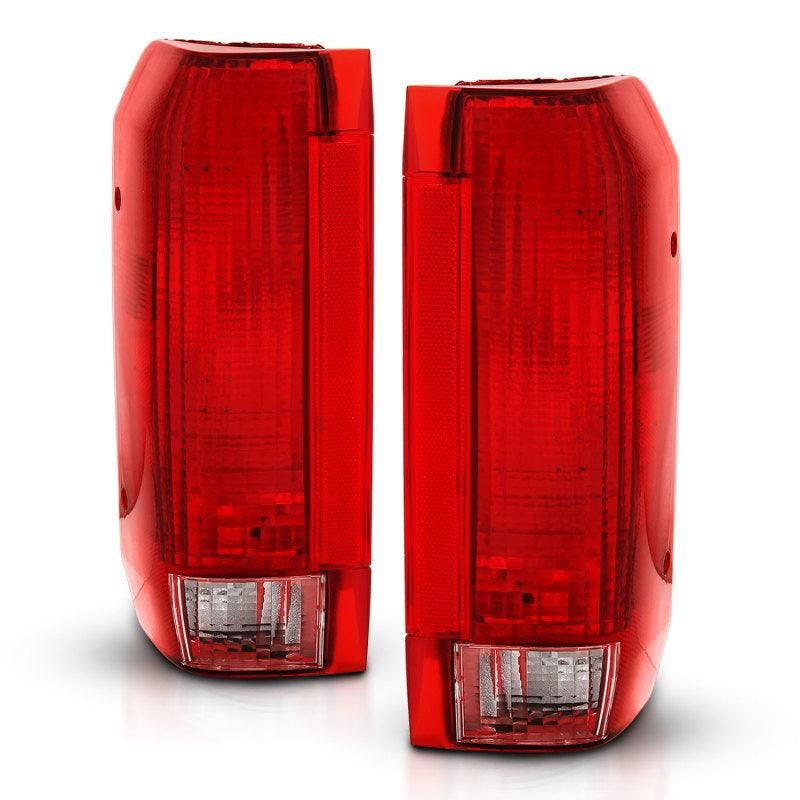 ANZO 1992-1996 Ford Bronco Taillight Red/Clear Lens (OE Replacement)-tuningsupply.com