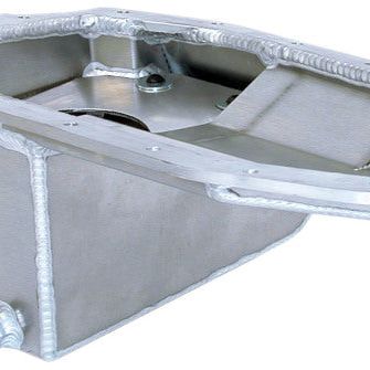 Moroso Mitsubishi 2.0L DOHC Turbo 4G63 Kicked Out Road Race Baffled 6.25qt 6.5in Aluminum Oil Pan-tuningsupply.com