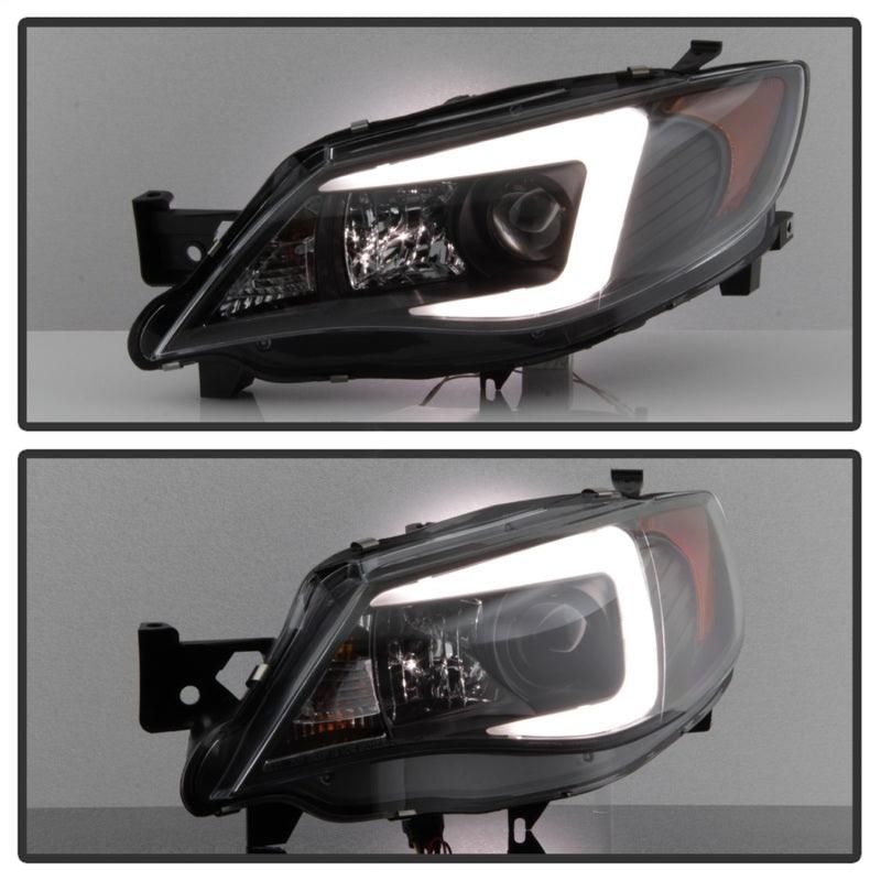 Spyder Subaru WRX 08-09 Projector Headlights - Halogen Model Only - Black PRO-YD-SWRX08-LBDRL-BK - SMINKpower Performance Parts SPY5083944 SPYDER