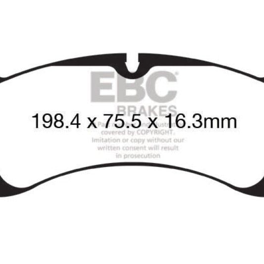 EBC 12-15 Porsche 911 (991) (Cast Iron Rotor only) 3.8 Carrera S Redstuff Front Brake Pads-tuningsupply.com