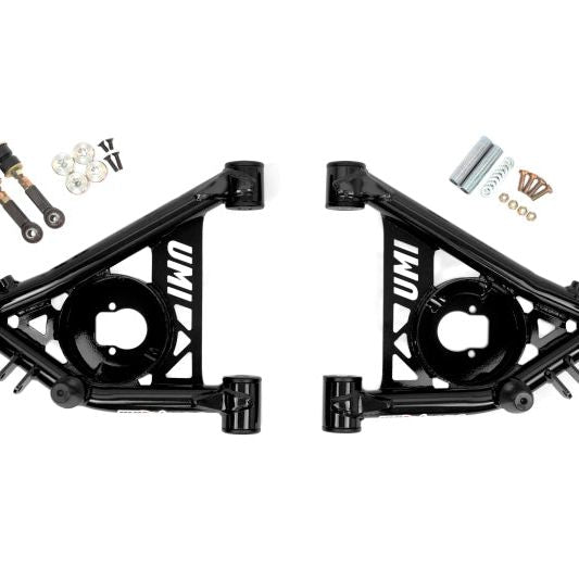 UMI Performance 82-92 F-Body 78-88 G-Body S10 Tubular Front Lower A-Arms Poly - SMINKpower Performance Parts UMI3031-B UMI Performance