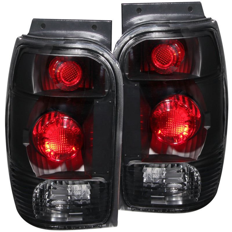 ANZO 1998-2001 Ford Explorer Taillights Black-tuningsupply.com