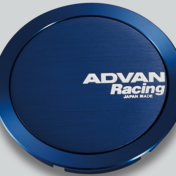 Advan 73mm Full Flat Centercap - Blue Anodized-tuningsupply.com