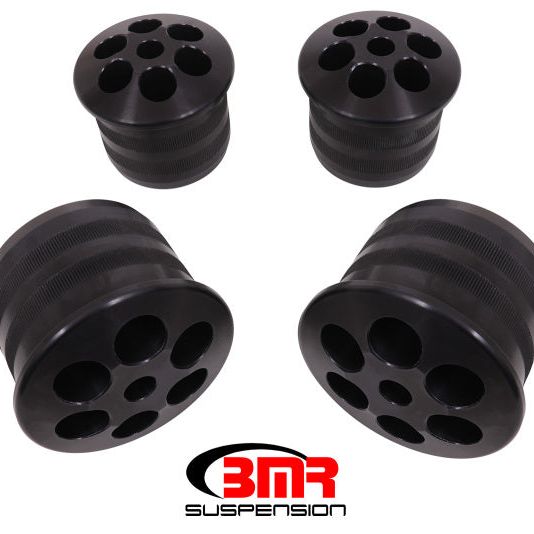 BMR 08-18 Dodge Challenger Aluminum Rear Cradle Bushings Kit - Black Anodized-tuningsupply.com