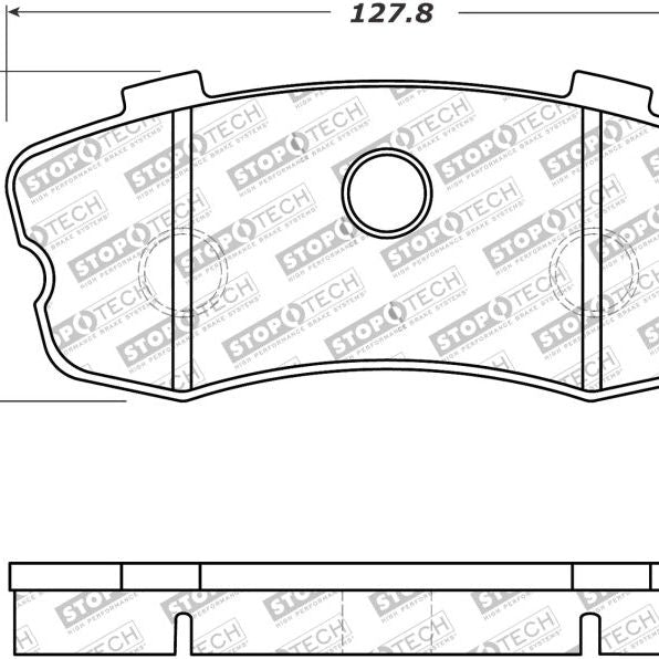 StopTech Performance 06-09 Chvy Corvette Z06 Rear Brake Pads-Brake Pads - Performance-Stoptech-STO309.11851-SMINKpower Performance Parts