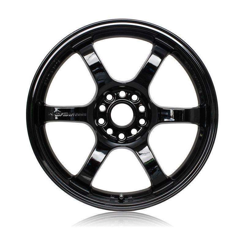 Gram Lights 57DR 18x9.5 +22 5-114.3 Glossy Black Wheel-tuningsupply.com