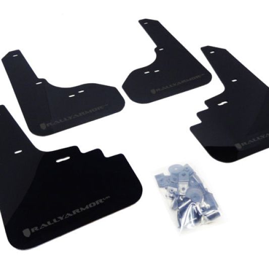 Rally Armor 05-09 Subaru Legacy GT / Outback Black UR Mud Flap w/ Grey Logo-Mud Flaps-Rally Armor-RALMF4-UR-BLK/GRY-SMINKpower Performance Parts