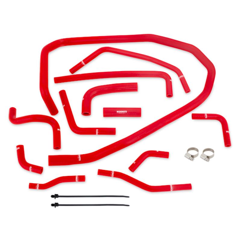 Mishimoto 2015 Subaru WRX Red Silicone Radiator Coolant Ancillary Hoses Kit-tuningsupply.com