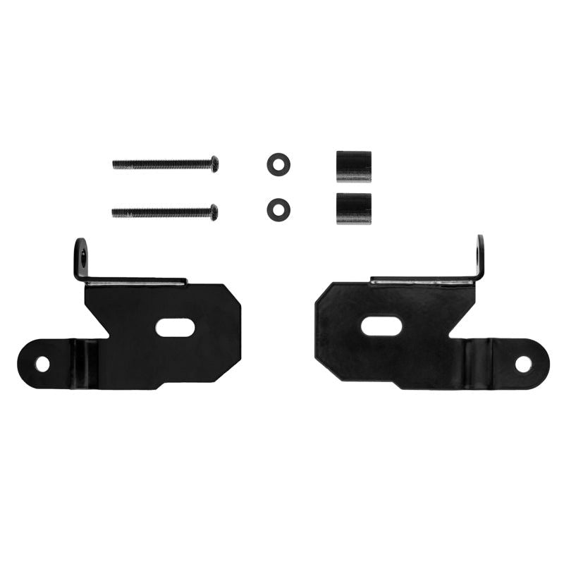 KC HiLiTES 18-19 Jeep Wrangler JL A-Pillar Light Mount Bracket Set (Pair) - Black-tuningsupply.com