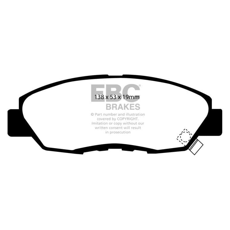 EBC 97 Acura CL 2.2 Yellowstuff Front Brake Pads-tuningsupply.com