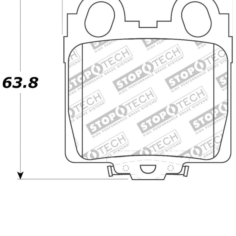 StopTech Performance 98-05 Lexus GS 300/350/400/430/450H / 00-05 IS250/300/350 Rear Brake Pads-Brake Pads - Performance-Stoptech-STO309.07710-SMINKpower Performance Parts