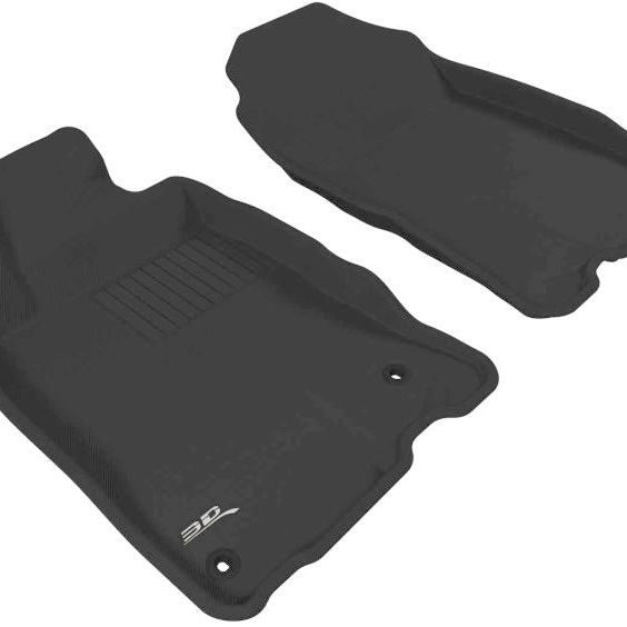 3D MAXpider 2011-2016 Honda CR-Z Kagu 1st Row Floormat - Black-tuningsupply.com