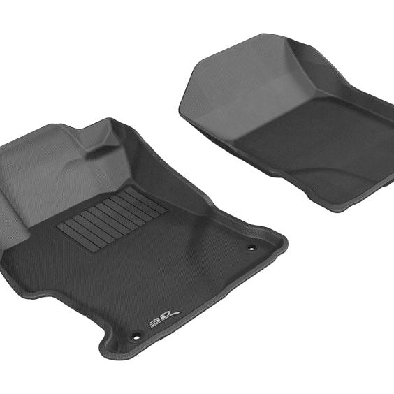 3D MAXpider 2012-2013 Honda Civic Kagu 1st Row Floormat - Black-tuningsupply.com