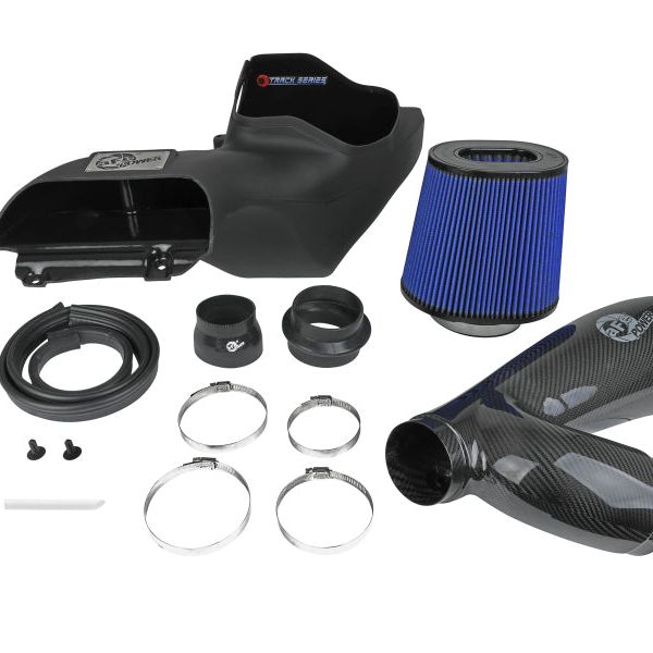 aFe 17-20 Ford F-150/Raptor Track Series Carbon Fiber Cold Air Intake System With Pro 5R Filters-tuningsupply.com