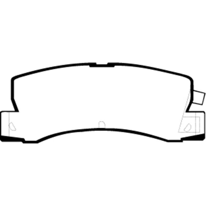 EBC 90-91 Lexus ES250 2.5 Yellowstuff Rear Brake Pads-tuningsupply.com