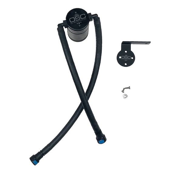 J&amp;L 19-25 Chevrolet Silverado/GMC Sierra 1500 5.3L V8 Driver Side Oil Separator 3.0 - Black Anod-tuningsupply.com