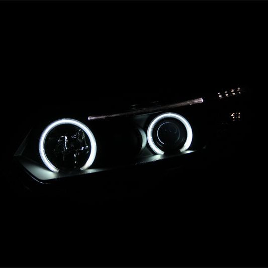 ANZO 2006-2011 Honda Civic Projector Headlights w/ Halo Black (CCFL)-tuningsupply.com