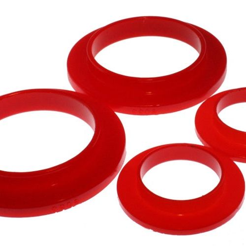 Energy Suspension 79-04 Ford Mustang SVO Red Rear Spring Upper & Lower Isolator Set-tuningsupply.com