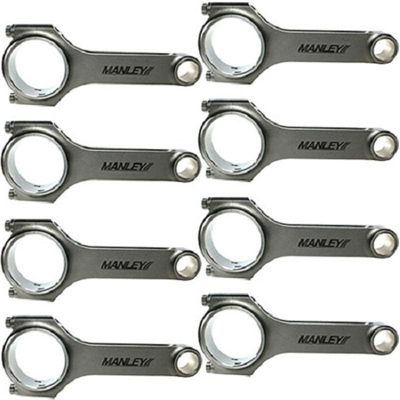 Manley Chevrolet LS 6.125 Length H Tuff Series Connecting Rod Set w/ ARP 2000 Bolts-tuningsupply.com