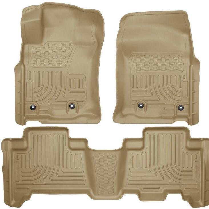 Husky Liners 2013 Toyota 4Runner WeatherBeater Tan Front & 2nd Seat Floor Liners-tuningsupply.com