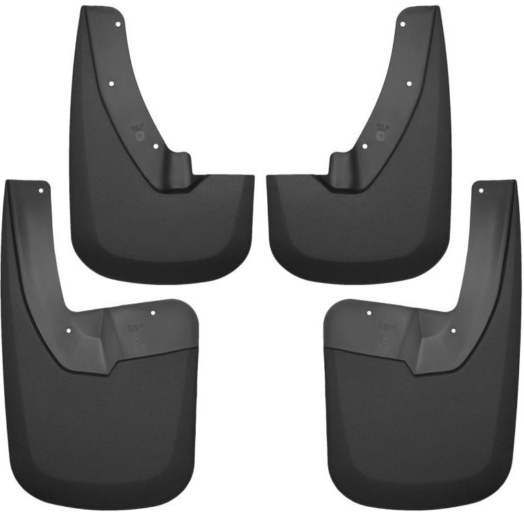 Husky Liners 09-17 Dodge Ram 1500/2500 Both w/ OE Fender Flares Front and Rear Mud Guards - Black-tuningsupply.com