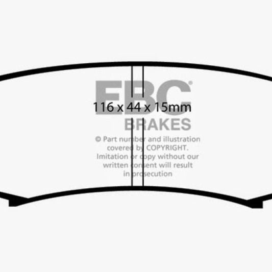 EBC 10+ Lexus GX460 4.6 Yellowstuff Rear Brake Pads-tuningsupply.com