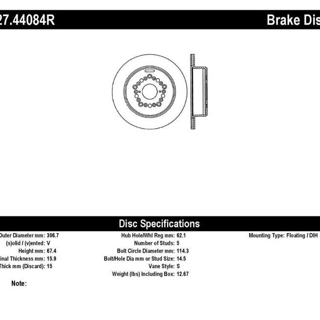 StopTech Power Slot 93-97 Lexus GS Series/95-00 LS400/92-00 SC400 Rear Right Drilled & Slotted Roto-Brake Rotors - Slot & Drilled-Stoptech-STO127.44084R-SMINKpower Performance Parts