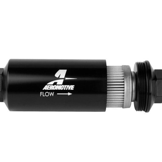 Aeromotive In-Line Filter - (AN -08 Male) 100 Micron Stainless Steel Element-tuningsupply.com