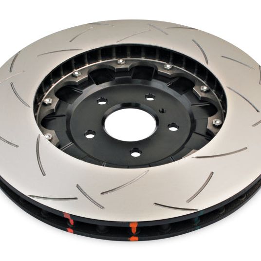 DBA 09-11 Nissan GTR R-35 Front Slotted 5000 Series 2 Piece Rotor Assembled w/ Black Hat-tuningsupply.com