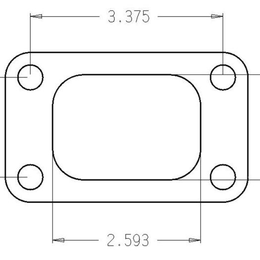 Cometic Turbo FLG T3/T4 Turbine Inlet Exhaust Gasket-tuningsupply.com