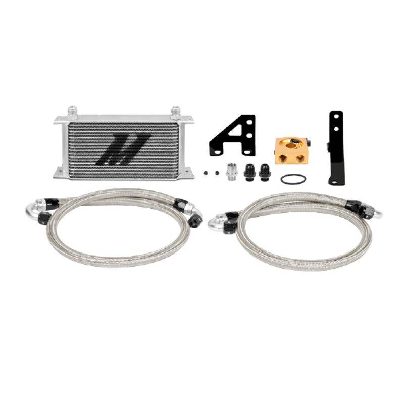 Mishimoto 15 Subaru STI Thermostatic Oil Cooler Kit - Silver-tuningsupply.com