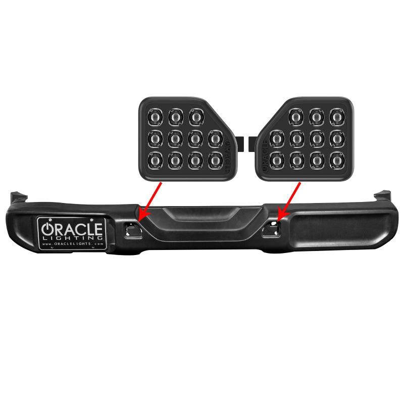 Oracle Rear Bumper LED Reverse Lights for Jeep Wrangler JL - 6000K SEE WARRANTY-tuningsupply.com